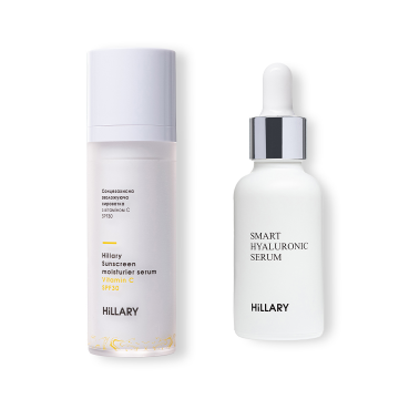 Сонцезахисна сироватка з вітаміном С SPF30 + Гіалуронова сироватка Smart Hyaluronic Сонцезахисна сироватка з вітаміном С SPF30 + Гіалуронова сироватка Smart Hyaluronic