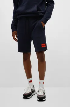 Мужские темно-синие шорты Синий M HUGO 50466196;405