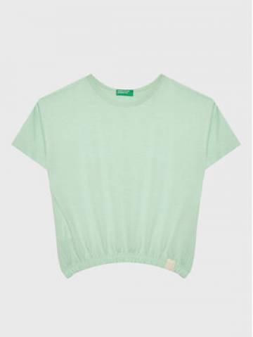 United Colors Of Benetton Футболка 37YKC10AU Зелений Boxy Fit United Colors Of Benetton Футболка 37YKC10AU Зелений Boxy Fit