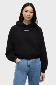 Женское черное худи SCRIPT RAGLAN HOODIE Черный XS Tommy Jeans DW0DW22825