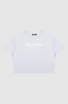 Детская голубая футболка с логотипом