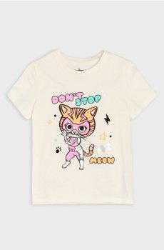 Футболка Disney Junior Super Kitties - кремовий