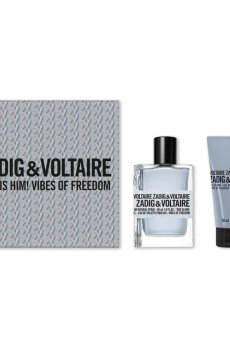 Парфюмированный набор Zadig & Voltaire This is Him! Vibes of Freedom Set мужской (туалетная вода, 50 мл + гель для душа, 50 мл)