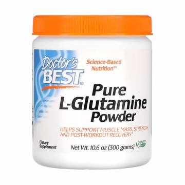 L-Глютамин Doctors Best Pure L-Glutamine в порошке, 300 г