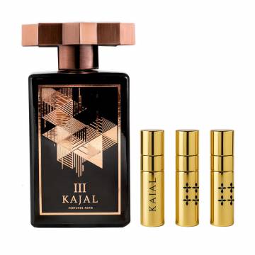 Парфюмированный набор унисекс Kajal Homme III (парфюмированная вода 100 мл + 3*3 мл) Парфюмированный набор унисекс Kajal Homme III (парфюмированная вода 100 мл + 3*3 мл)