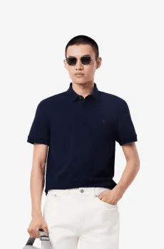 Мужское синее поло Синий S Lacoste PH5522166