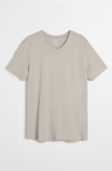 Бавовняна футболка basic - нюдовий