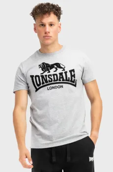 Мужская светло-серая футболка TULLIG Серый 3XL Lonsdale 117444
