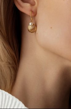 Позолоченные серьги Lilou Venus