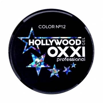 Глитерный гель для маникюра Oxxi Professional Hollywood 12 Сине-голубая радуга с голографическим эффектом, 5 г Глитерный гель для маникюра Oxxi Professional Hollywood 12 Сине-голубая радуга с голографическим эффектом, 5 г