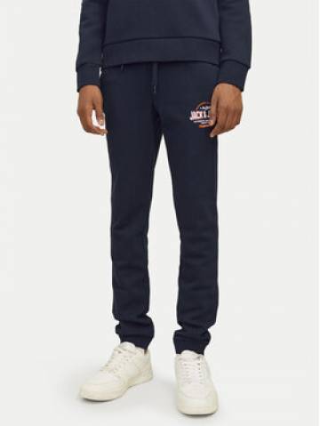 Jack&Jones Junior Спортивні штани Logo 12258850 Cиній Slim Fit Jack&Jones Junior Спортивні штани Logo 12258850 Cиній Slim Fit