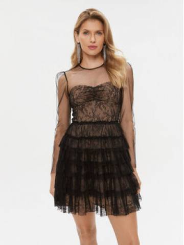 TWINSET Коктейльна сукня 232TT2071 Чорний Regular Fit TWINSET Коктейльна сукня 232TT2071 Чорний Regular Fit