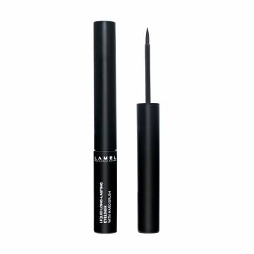 Жидкая подводка для глаз LAMEL Make Up Liquid Long-Lasting Eyeliner With Hard Brush с жесткой кисточкой, 402, 4 мл