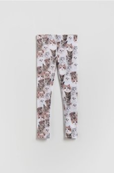 Reserved - Легінси з візерунком - світло-сірий - 151HN-09X