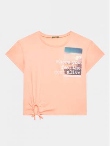 United Colors Of Benetton Футболка 3096C10B4 Рожевий Regular Fit United Colors Of Benetton Футболка 3096C10B4 Рожевий Regular Fit