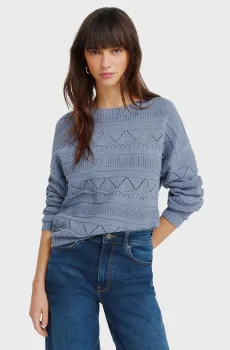 Женский голубой джемпер Голубой M SPRINGFIELD 1333229