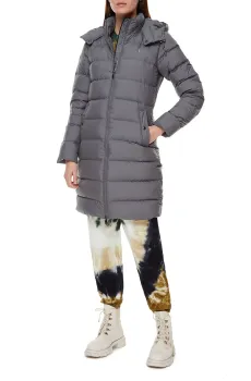 Женский серый пуховик Серый XXS Polo Ralph Lauren 211812422003