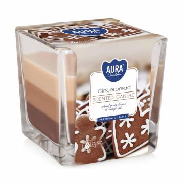 Ароматическая свеча в стакане Bispol Scented Candle Aura Gingerbread, 170 г (snk80-346)