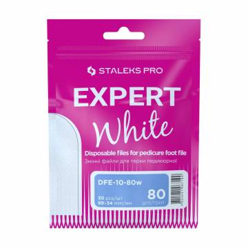 Сменные файлы для терки педикюрной Staleks PRO Expert 10 белые, 80 грит, 30 шт (DFE-10-80w) Сменные файлы для терки педикюрной Staleks PRO Expert 10 белые, 80 грит, 30 шт (DFE-10-80w)