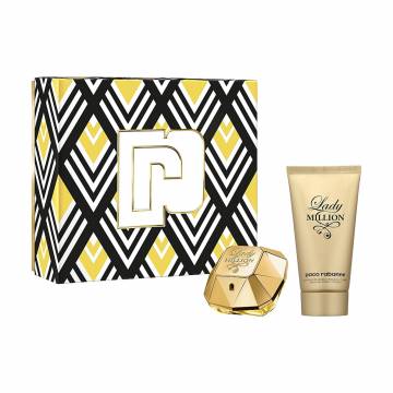 Уценка! Парфюмированный набор Rabanne Lady Million женский (лосьон для тела, 75 мл + парфюмированная вода, 50 мл) Уценка! Парфюмированный набор Rabanne Lady Million женский (лосьон для тела, 75 мл + парфюмированная вода, 50 мл)