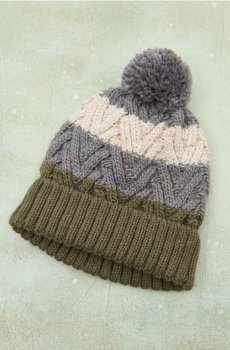 Шапка-біні з помпоном Beetlejuice - хакі