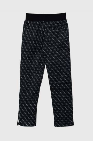 Детские спортивные штаны Guess цвет чёрный с узором L4YQ18 FL04Q Детские спортивные штаны Guess цвет чёрный с узором L4YQ18 FL04Q