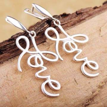 Серьги "Love" 12624 Серьги "Love" 12624