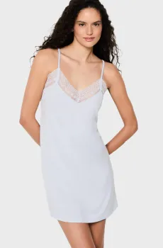 Женская голубая ночная рубашка ALBANE Голубой S Etam 6550780