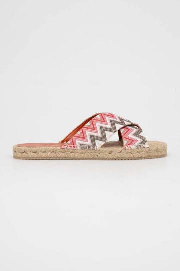 Шлепанцы Missoni Harlow женские цвет бежевый M28_002 Шлепанцы Missoni Harlow женские цвет бежевый M28_002