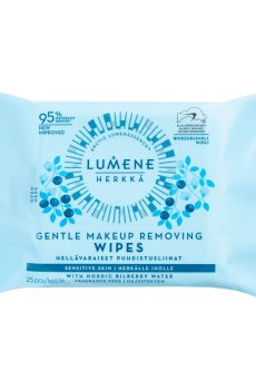 Салфетки для деликатного снятия макияжа 3 в 1 Lumene Herkka Gentle Makeup Removing Wipes, 25 шт