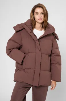 Женский коричневый пуховик Коричневый S PRPY PWOUTSKF0050