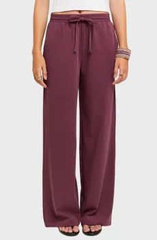 Женские бордовые брюки Бордовый 40 Tally Weijl SPAPEAMIE