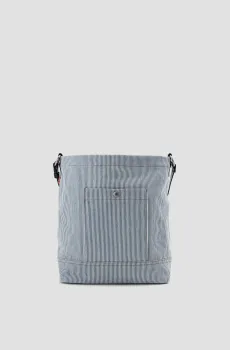 Женская голубая джинсовая сумка в полоску Голубой ONESIZE Levi’s® 000IP;0002