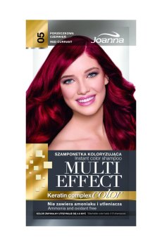 Уценка! Оттеночный шампунь для волос Joanna Multi Effect Color Keratin Complex 05 Red Currant, 35 г