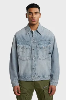 Мужская голубая джинсовая куртка Dakota Голубой XL G-Star RAW D23593,D943
