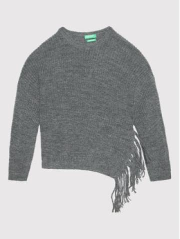 United Colors Of Benetton Светр 1076C1125 Сірий Oversize United Colors Of Benetton Светр 1076C1125 Сірий Oversize