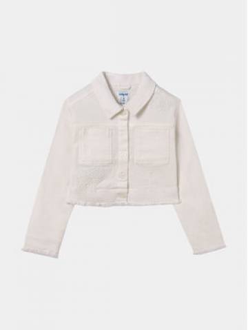 Mayoral Джинсова куртка 6459 Білий Regular Fit Mayoral Джинсова куртка 6459 Білий Regular Fit
