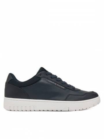 Tommy Hilfiger Снікерcи Th Basket Core Lth Pinperf FM0FM05466 Cиній