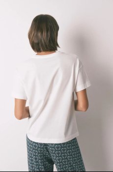 Хлопковая пижамная футболка womensecret