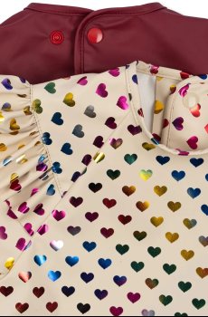 Детский слюнявчик Konges Sløjd 2 PACK GLITTER DINNER BIB WITH SLEEVES AND FRILL 2 шт