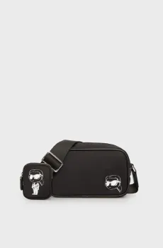 Женская черная сумка IKON Черный ONESIZE Karl Lagerfeld A2W30182