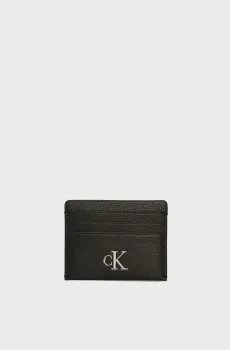 Женский черный кардхолдер MINIMAL MONOGRAM CARDCASE 6CC Черный ONESIZE Calvin Klein K60K612746