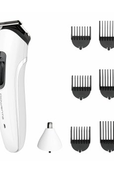 Триммер для бороды, носа, усов и головы Rowenta Trim & Style 7 насадок, белый (TN8934E0)