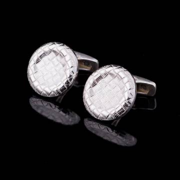 Серебряные запонки (родий) 25007 Серебряные запонки (родий) 25007