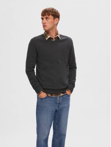 Selected Homme Светр 16090147 Сірий Regular Fit Selected Homme Светр 16090147 Сірий Regular Fit