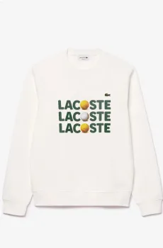 Мужской белый свитшот Белый S Lacoste SH742170V