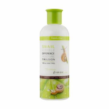 Увлажняющая эмульсия для лица FarmStay Visible Difference Moisture Emulsion Snail с муцином улитки, 350 мл Увлажняющая эмульсия для лица FarmStay Visible Difference Moisture Emulsion Snail с муцином улитки, 350 мл