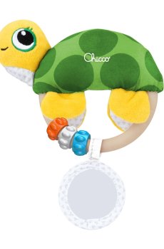 Детская игрушка-погремушка Chicco Черепашка, 14*10.5*4 см, с рождения (11560.00)