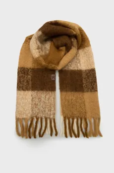 Женский шарф в клетку TH FLUFFY SCARF MIX Разноцветный ONESIZE Tommy Hilfiger AW0AW16996
