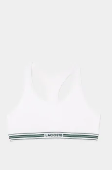 Белый женский бюстгалтер Белый L Lacoste IF8167001